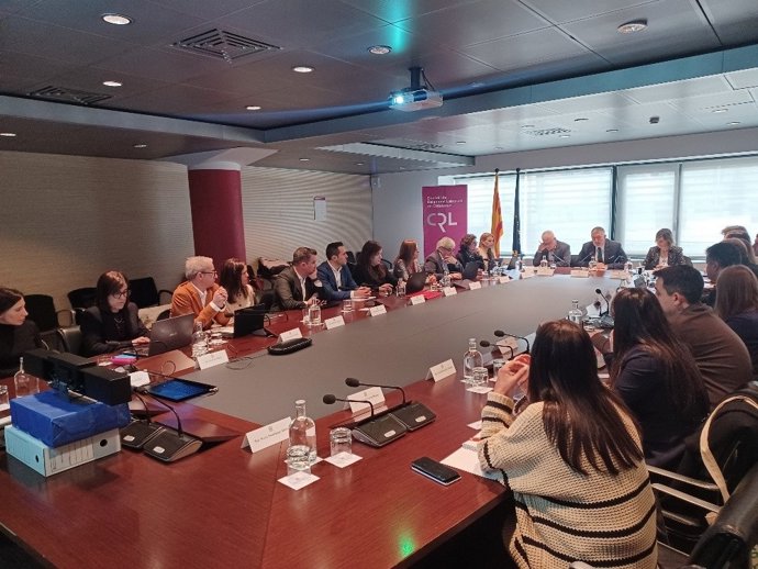 Momento del pleno del Consell de Relacions Laborals.