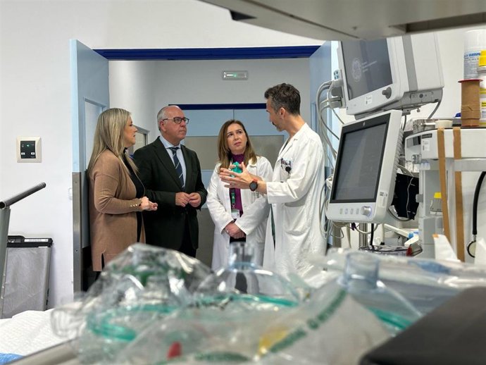 Visita al Hospital Universitario de Jaén.
