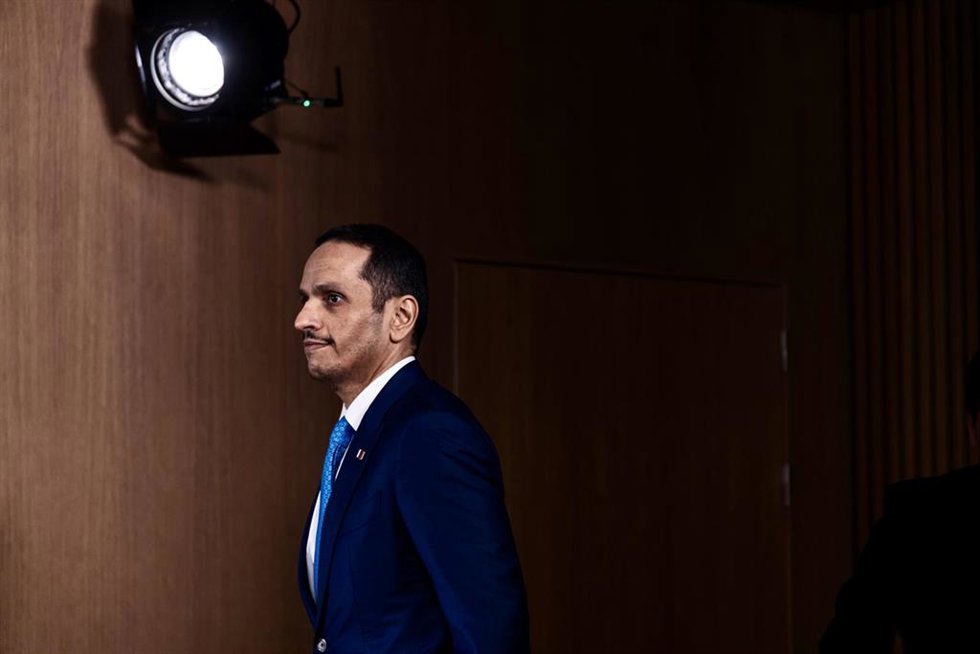 Archivo - El primer ministro y ministro de Relaciones Exteriores de Qatar, Mohammed bin Abdulrahman bin Jassim Al Thani, en una imagen de archivo.