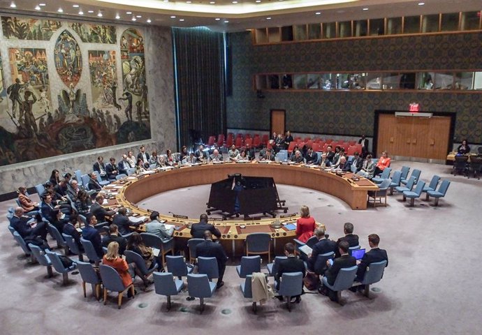 11 March 2025, US, New York: Kaja Kallas, European Union High Representative for Foreign and Security Policy speaks in a Security Council meeting that is Cooperation between the United Nations and regional and subregional organizations in maintaining inte