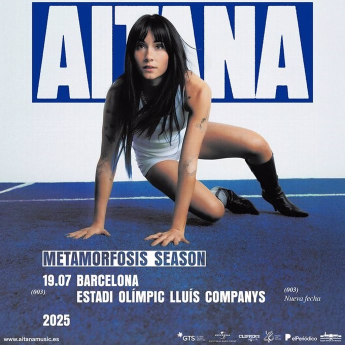 Cartell del concert d'Aitana a l'Estadi Olímpic de Barcelona