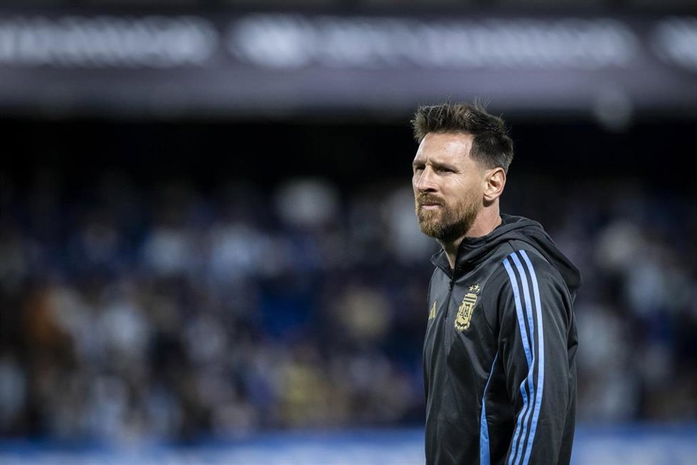 Archivo - El futbolista Lionel Messi, con la selección de Argentina.