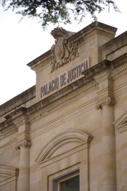 Archivo - Vista de la fachada del Palacio de Justicia