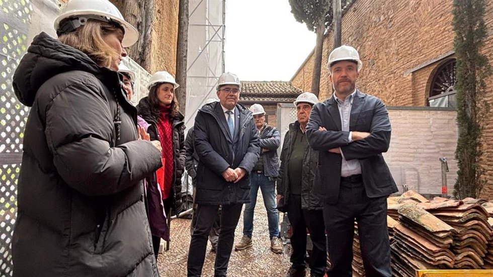 Visita de Turespaña a las obras del Parador de Granada