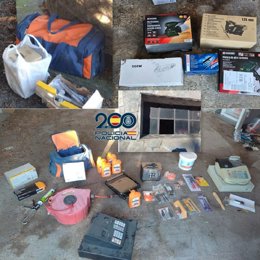 Objetos recuperados tras el robo en una vivienda de Delicias, en Valladolid.