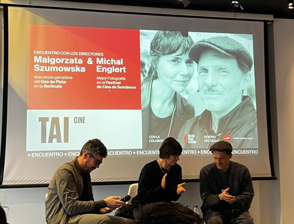 El encuentro ha tenido lugar dentro de la muestra de cine polaco contemporáneo CinePOLSKA que, en su undécima edición, ha puesto el foco en el cine realizado por mujeres.