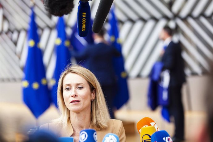 Archivo - June 29, 2023, Brussels, Brussels, Belgium: The European heads of state are meeting in the Belgian capital on 29 and 30 June. Estonian Prime Minister Kaja Kallas.