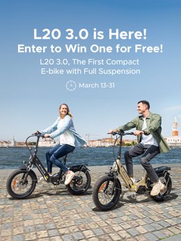 ENGWE L20 3.0- the first compact ebike with full suspension