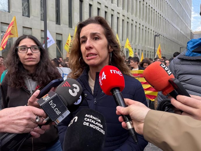 La líder de la CUP al Parlament, Laia Estrada