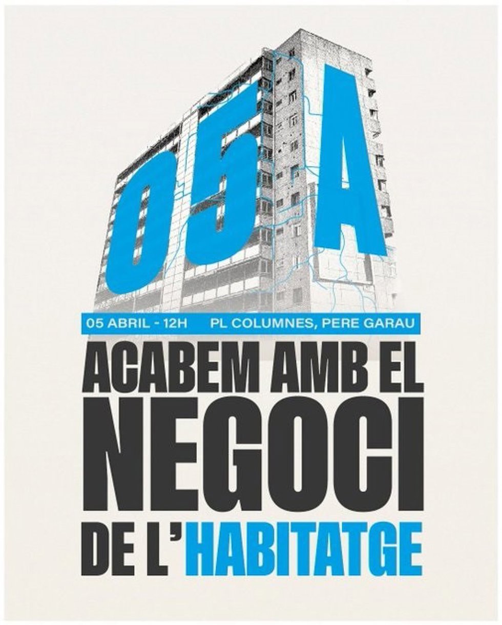 Cartel de la manifestación por la vivienda de Palma.