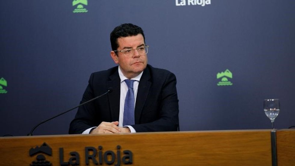 Archivo - El portavoz del Gobierno de La Rioja, Alfonso Domínguez