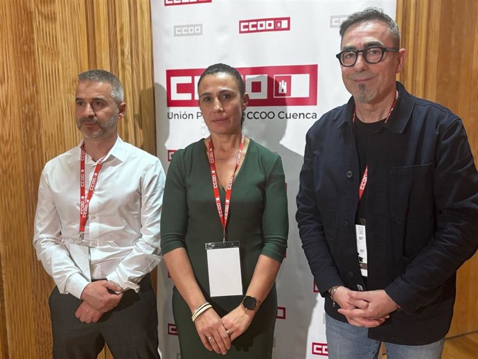 La seguridad laboral y los migrantes, entre los retos que asume el nuevo secretario de CCOO Cuenca, Carlos Hortelano.