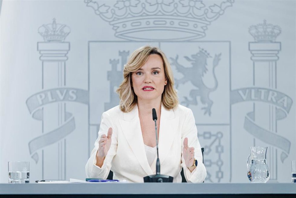 La ministra Portavoz, Pilar Alegría,