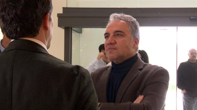 El vicesecretario de Política Autonómica y Local del PP, Elías Bendodo, en el acto 'Más España, más Europa, Hacienda y Fiscalidad', en la ciudad de Toledo