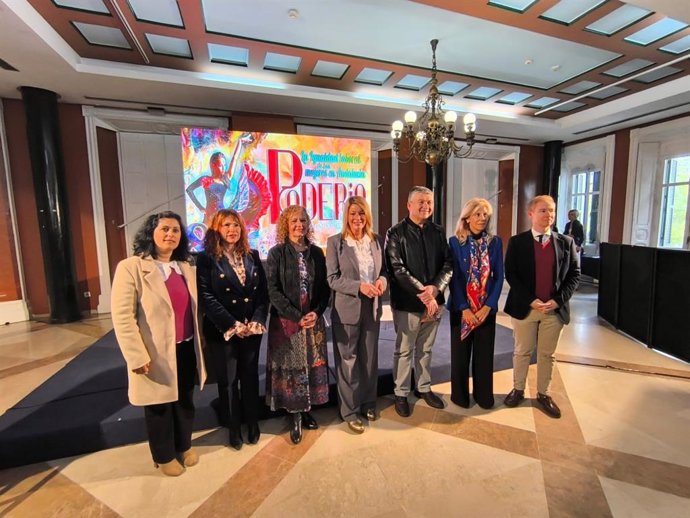 Autoridades en la inauguración en Huelva de las Jornadas 'Poderío' de UGT-A.