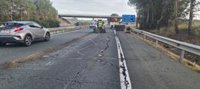 Cortados nueve tramos del carril derecho de la autovía A-4 en distintos puntos de la provincia de Córdoba por temporal