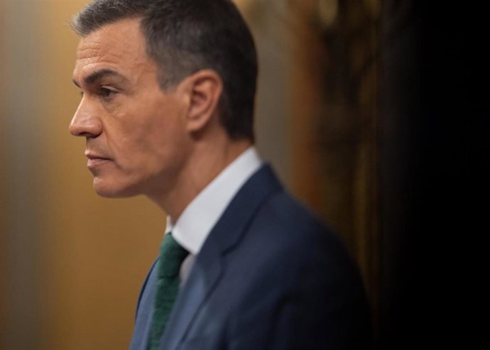 Archivo - El presidente del Gobierno, Pedro Sánchez, comparece durante una sesión extraordinaria en el Congreso de los Diputados, a 17 de julio de 2024, en Madrid (España). Pedro Sánchez presenta hoy las líneas fundamentales del Plan de Acción por la Demo