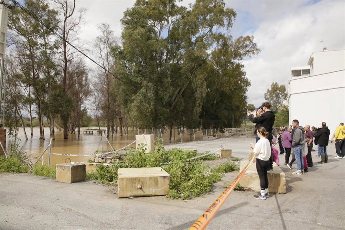 Inundaciones en el distrito de Campanillas (Málaga).