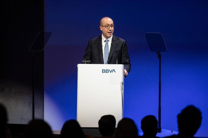 Archivo - El consejero delegado, Onur Genç, durante una rueda de prensa, en el Auditorio Ciudad BBVA, a 30 de enero de 2025, en Madrid (España).