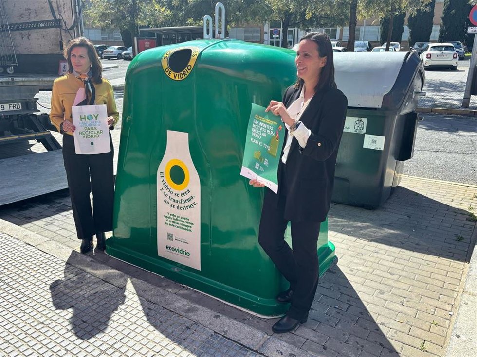Campaña Ecovidrio en los  barrios de Huelva.