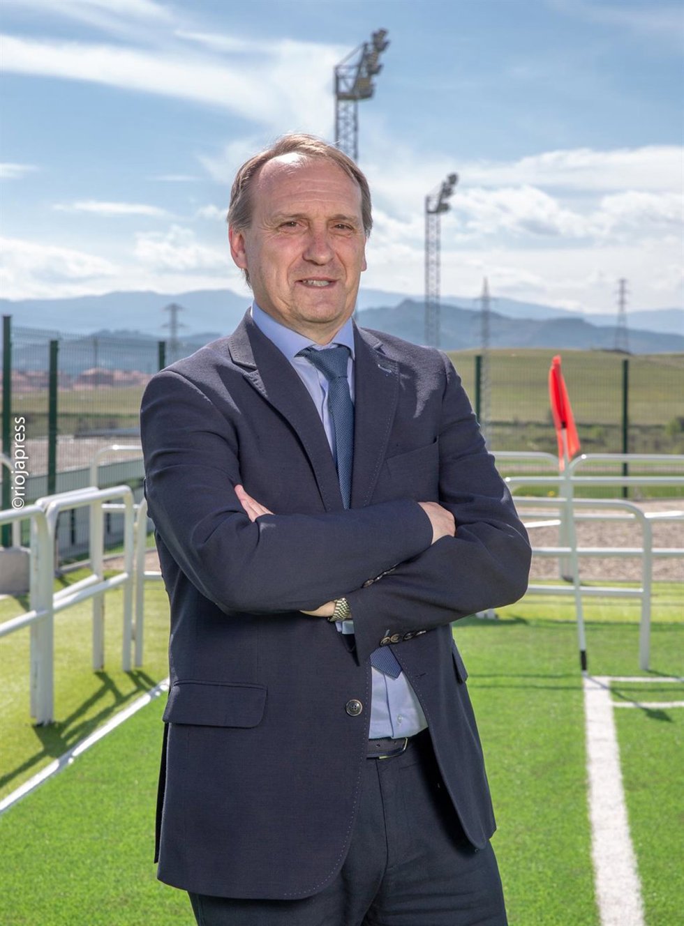 Archivo - Carlos Lasheras, directo de la UD Logroñés que será entrenador del primer equipo hasta final de temporada