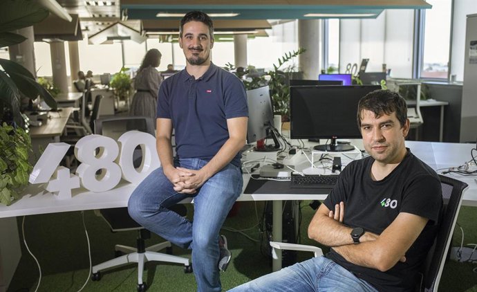 Archivo - Arxiu - Alfredo R. Cebrián i Sergio Aguado, fundadors de Cuatroochenta