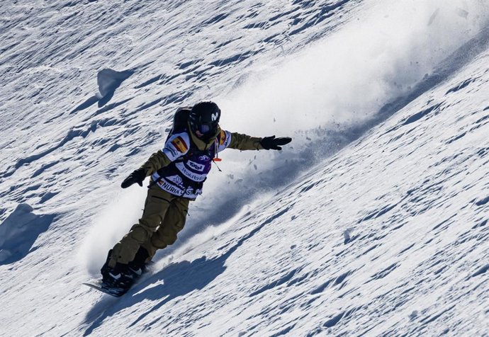 Núria Castán, durante um evento do Freeride World Tour 2024/25.