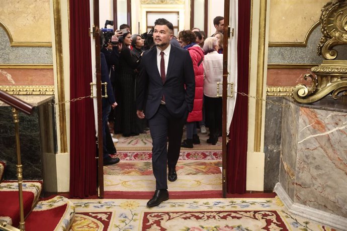 El portaveu d'ERC al Congrés, Gabriel Rufián, al Congrés dels Diputats