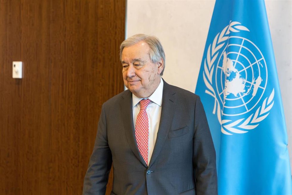 El secretario general de Naciones Unidas, António Guterres, en la sede del organismo internacional en Nueva York, EEUU (archivo)