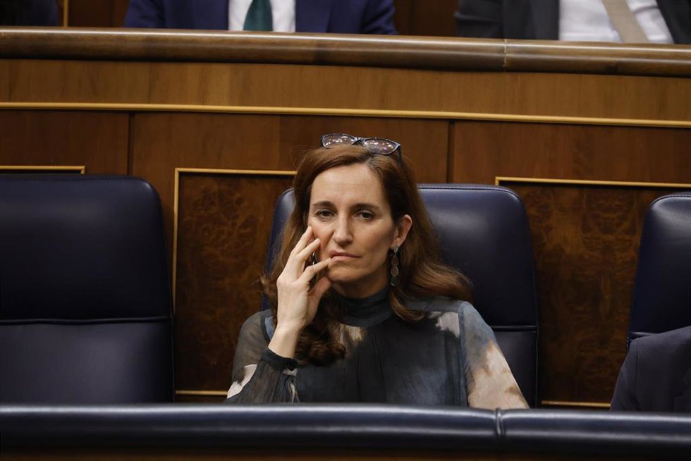 La ministra de Sanidad, Mónica García, a 26 de febrero de 2025, en Madrid (España). 