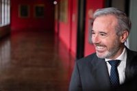 Jorge Azcón felicita a Rosa Bolea, la primera mujer rectora de la Universidad de Zaragoza