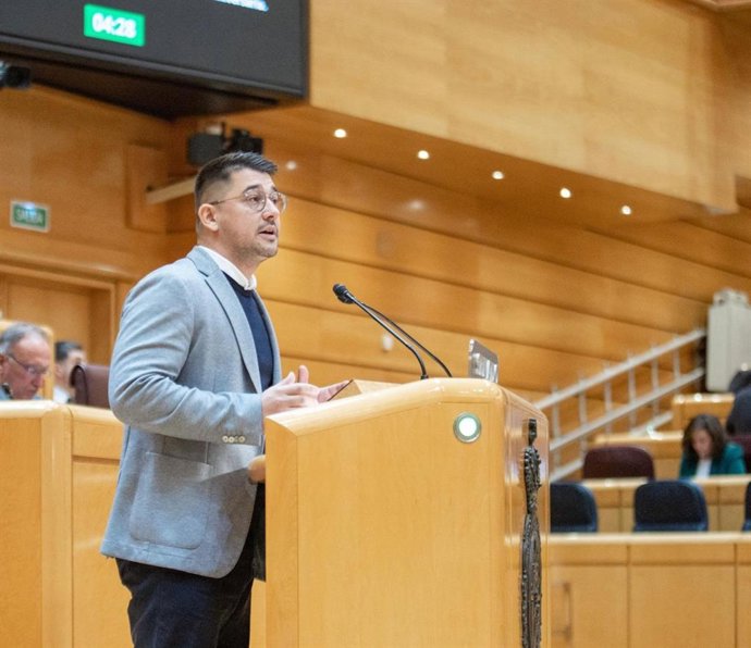 El senador Fabián Chinea (ASG) pregunta al Gobierno estatal por los "plazos previstos" con la acogida de menores migrantes