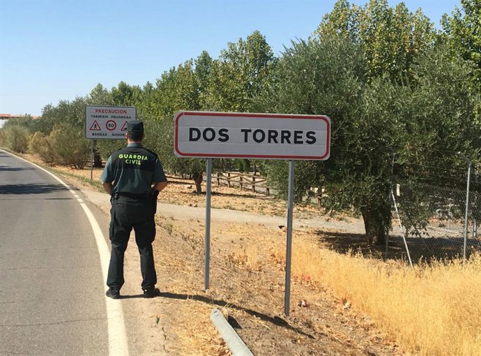 Archivo - Arquivo - Agente da Guardia Civil em Dos Torres.