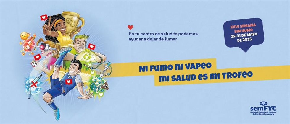 Imagen con el lema de la Semana Sin Humo