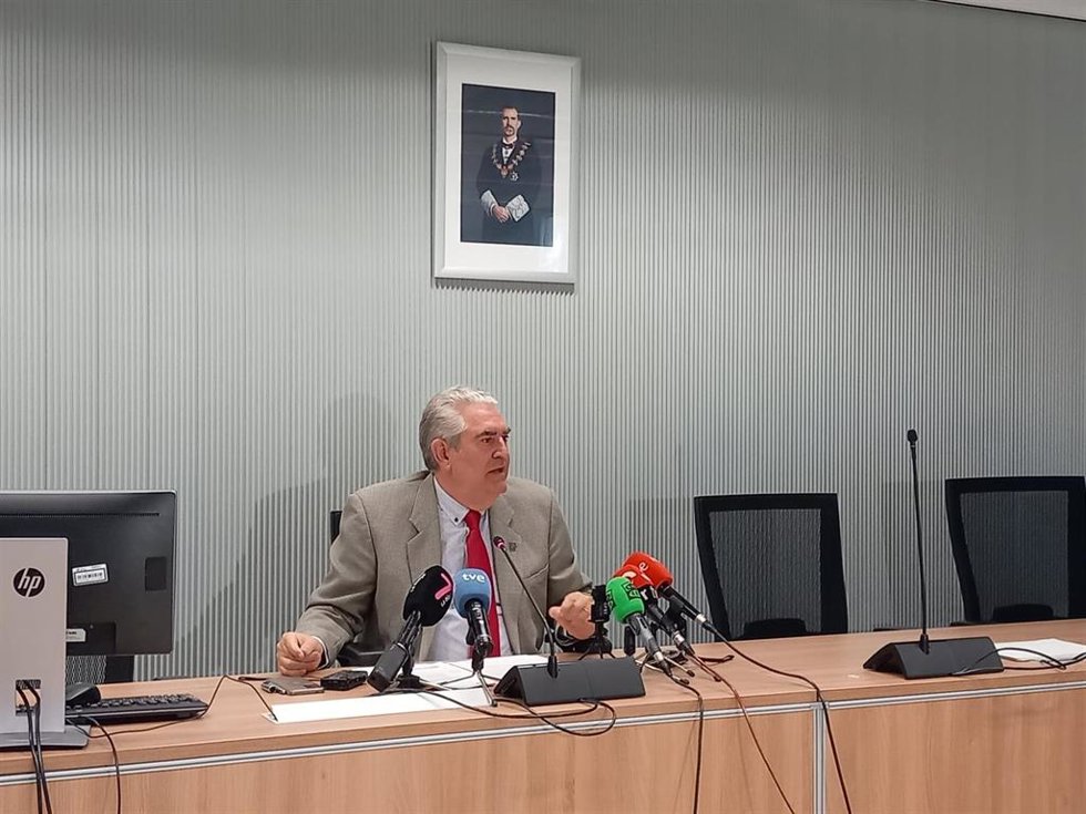 Archivo - El presidente del TSJR, Javier Marca.