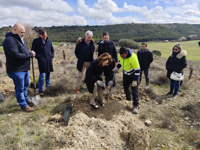 Plantación del primer Bosque Paradores en Dueñas.