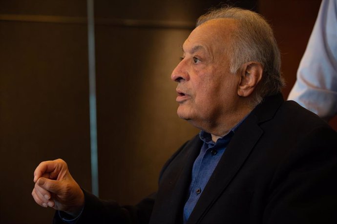 Archivo - El director de orquesta Zubin Mehta da una rueda de prensa por su participación en el ciclo BCN Clàssics, en Barcelona (España) a 17 de septiembre de 2019.