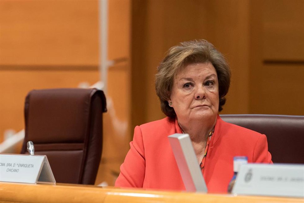 Archivo - La presidenta del Tribunal de Cuentas, Enriqueta Chicano, durante la presentación del Informe Anual del Tribunal de Cuentas Europeo relativo al año 2023, en el Senado, a 16 de diciembre de 2024, en Madrid (España).