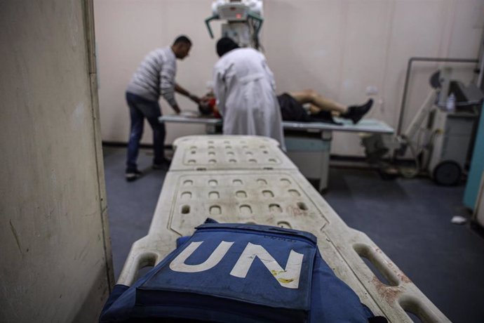 Un trabajador de Naciones Unidas herido tras un ataque en la Franja de Gaza 