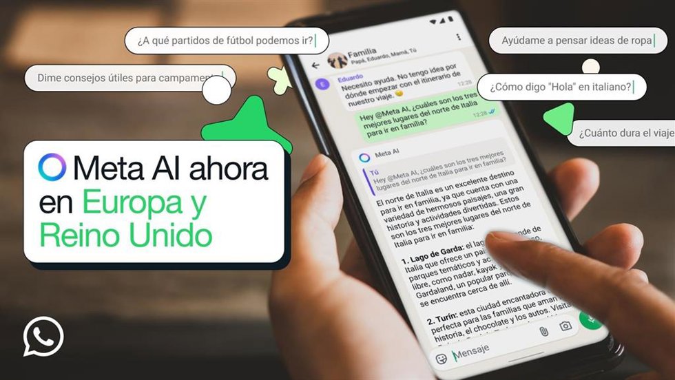Llegada de Meta AI a España
