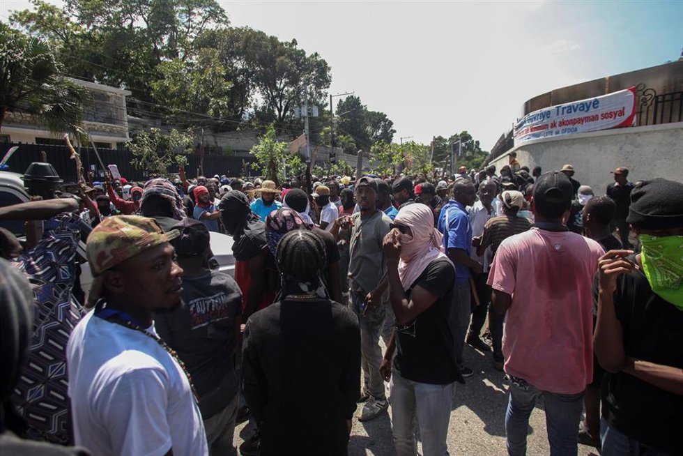 Protestas contra la violencia de las bandas criminales en Puerto Príncipe, Haití