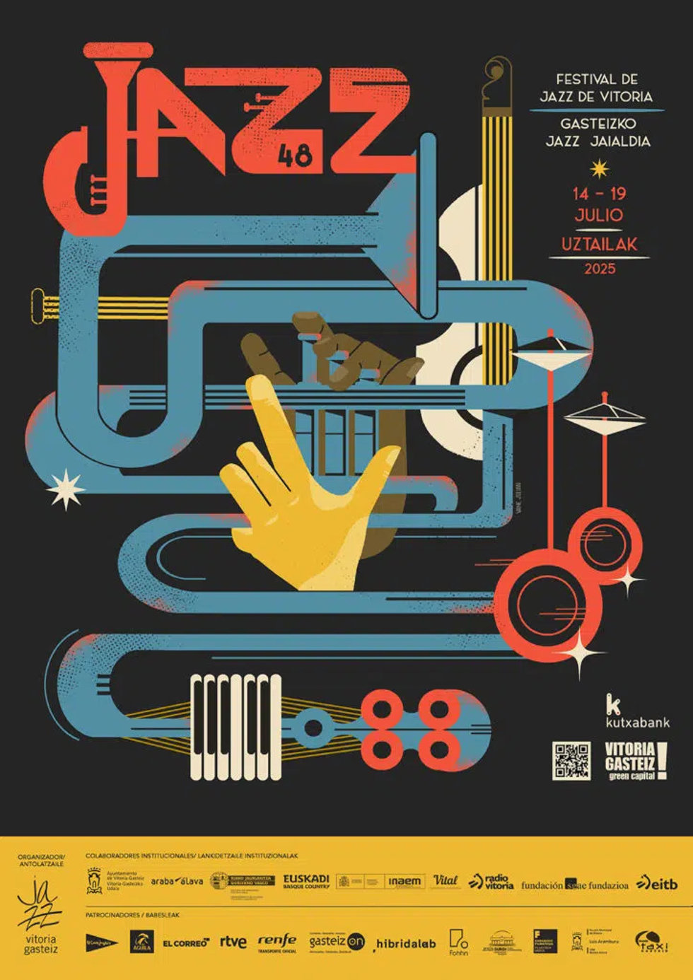 Cartel de 2025 del Festival de Jazz de Vitoria-Gasteiz