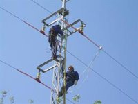 Endesa adecúa 108 torres eléctricas en Biescas y Montalbán para proteger la avifauna
