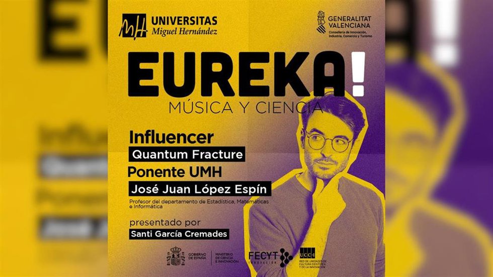 El 'influencer' Quantum Fracture centra una nueva cita de 'Eureka! Música y Ciencia' en el Teatro Principal de Alicante.