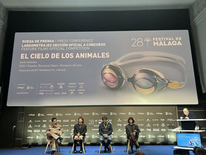 Rueda de prensa de la película 'El cielo de los animales' en el Festival de Cine de Málaga