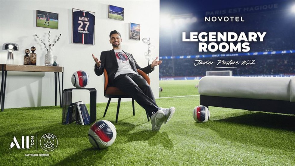 Novotel y Paris Saint-Germain crean las 'Legendary Rooms': experiencias inmersivas con iconos del fútbol