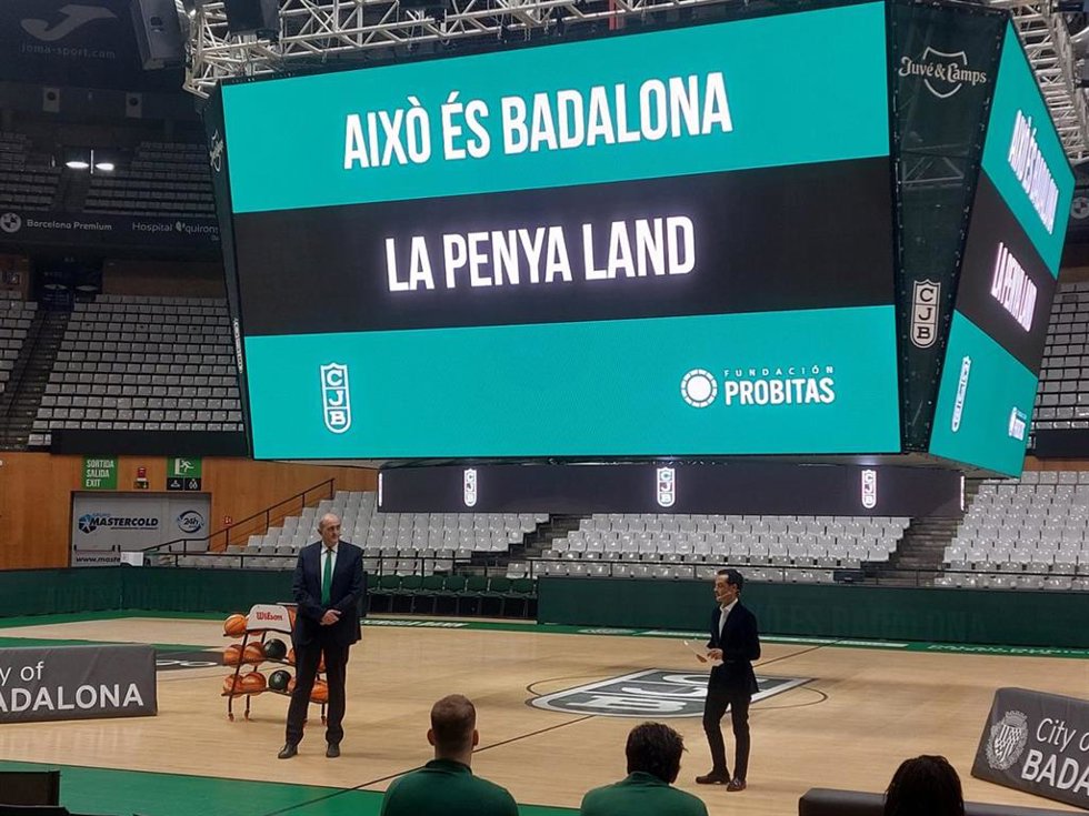 Presentación de la campaña 'Aix és Badalona. La Penya Land' para conmemorar el 95 aniversario del Club Joventut Badalona