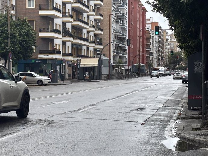 Estado actual del asfalto de la calle Virgen de Luján, en Los Remedios.