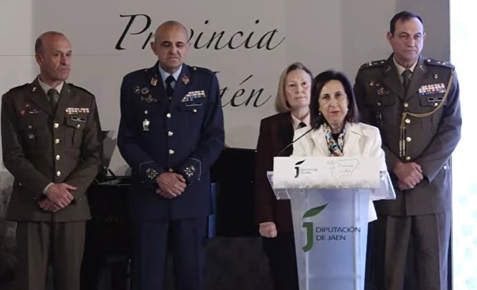 Margarita Robles interviene en el acto de entrega de los Premios de la Provincia de Jaén.