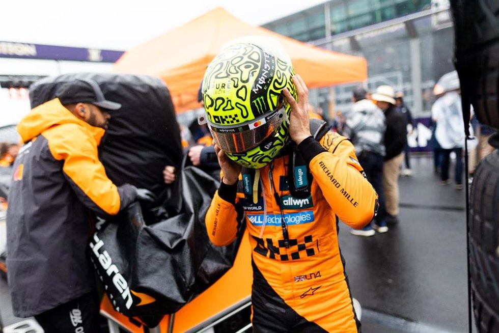 El piloto británico Lando Norris (McLaren), en el GP de Australia 2025. 